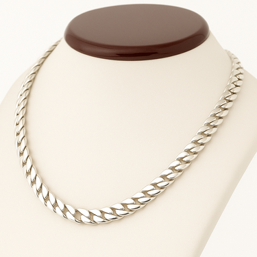 999 Sterling Silver Cuban Chain 9mm 55cm